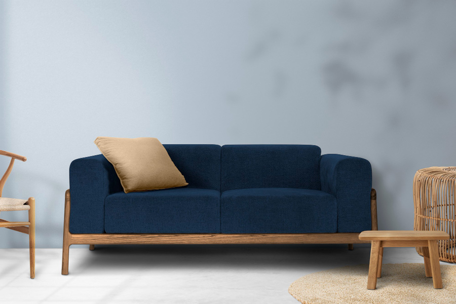 blue sofa