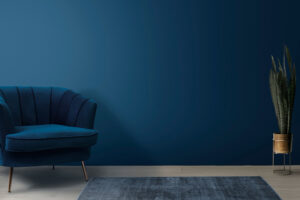 Blue sofa