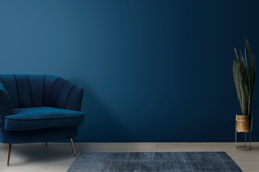 Blue sofa